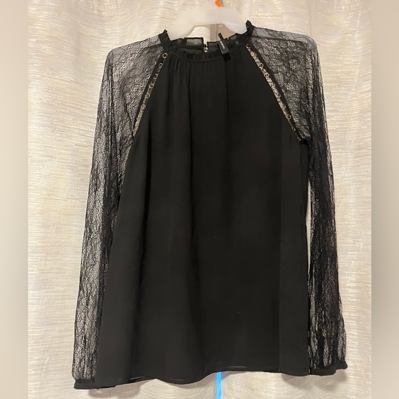 Marciano Silk & Lace Blouse - Picture 3 of 7